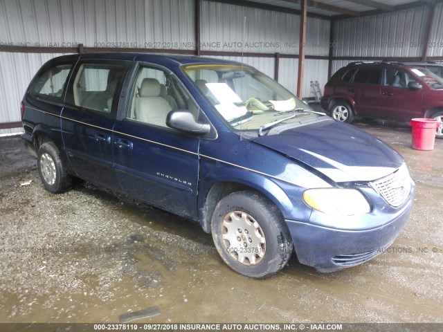 1C4GP44341B182992 - 2001 CHRYSLER TOWN & COUNTRY LX BLUE photo 1