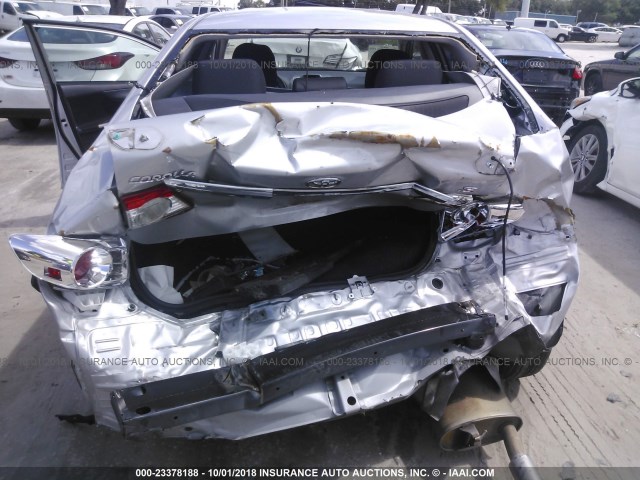 2T1BU4EE2DC095634 - 2013 TOYOTA COROLLA S/LE SILVER photo 6