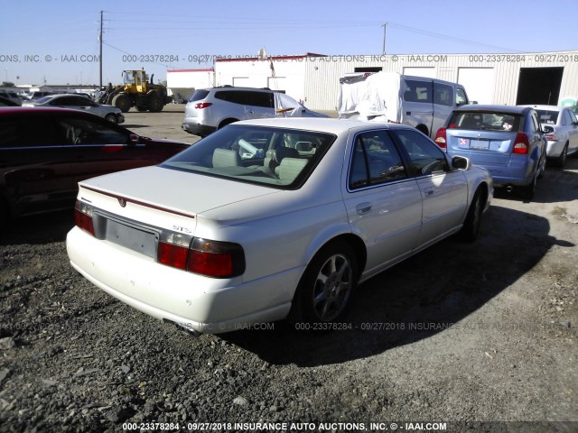 1G6KY54912U175458 - 2002 CADILLAC SEVILLE STS WHITE photo 4