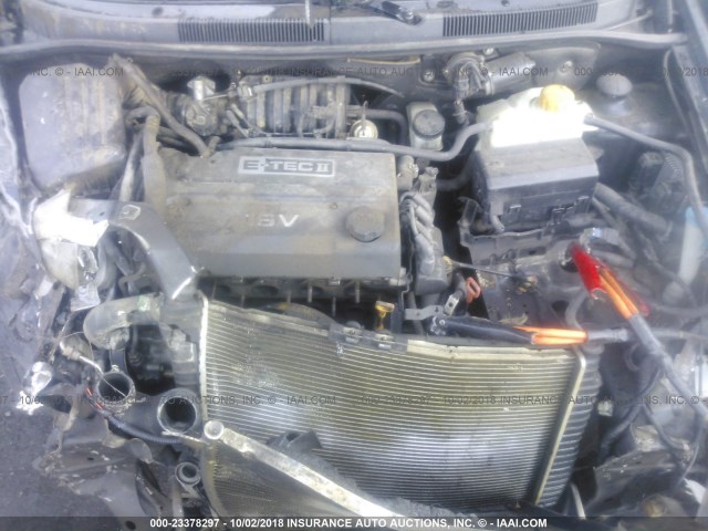 KL1TJ62624B195146 - 2004 CHEVROLET AVEO LS BLACK photo 10