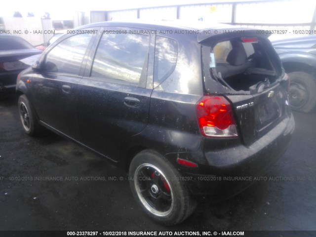 KL1TJ62624B195146 - 2004 CHEVROLET AVEO LS BLACK photo 3