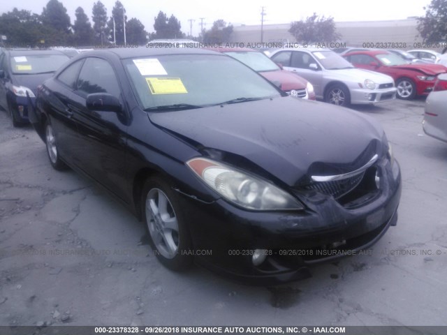 4T1CE38P36U593965 - 2006 TOYOTA CAMRY SOLARA SE/SLE BLACK photo 1