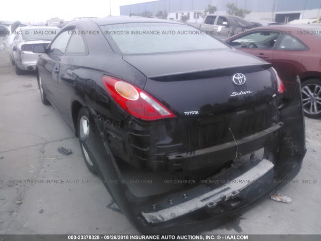 4T1CE38P36U593965 - 2006 TOYOTA CAMRY SOLARA SE/SLE BLACK photo 3