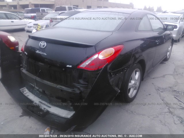 4T1CE38P36U593965 - 2006 TOYOTA CAMRY SOLARA SE/SLE შავი ფოტო 4