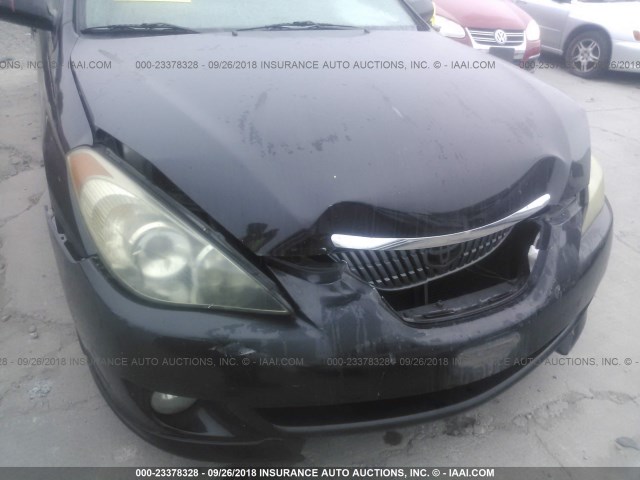 4T1CE38P36U593965 - 2006 TOYOTA CAMRY SOLARA SE/SLE BLACK photo 6