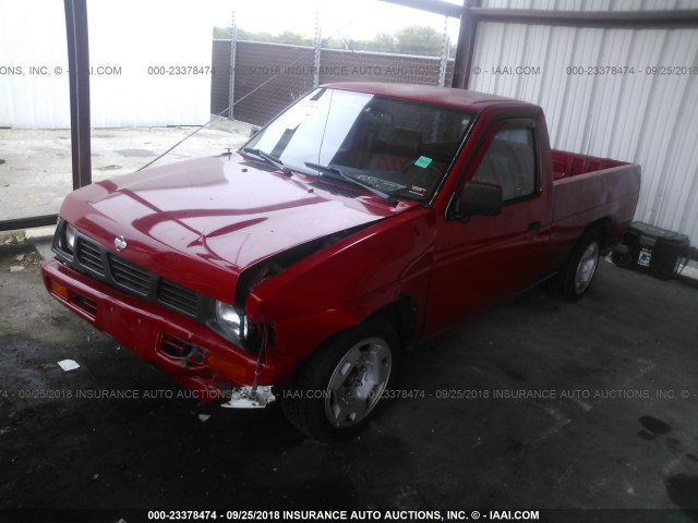 1N6SD11S9SC396821 - 1995 NISSAN TRUCK E/XE RED photo 2