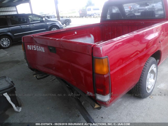 1N6SD11S9SC396821 - 1995 NISSAN TRUCK E/XE RED photo 6