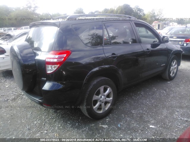 2T3DK4DV9AW029857 - 2010 TOYOTA RAV4 LIMITED BLACK photo 4