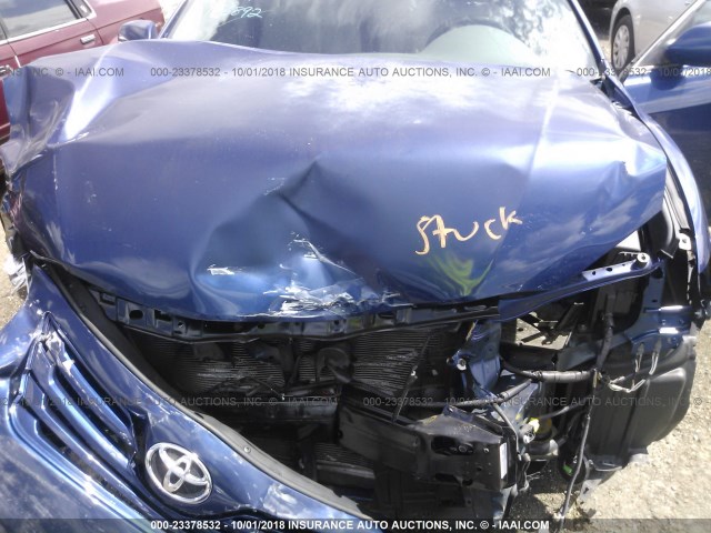 4T1BE46K98U259161 - 2008 TOYOTA CAMRY CE/LE/XLE/SE BLUE photo 10