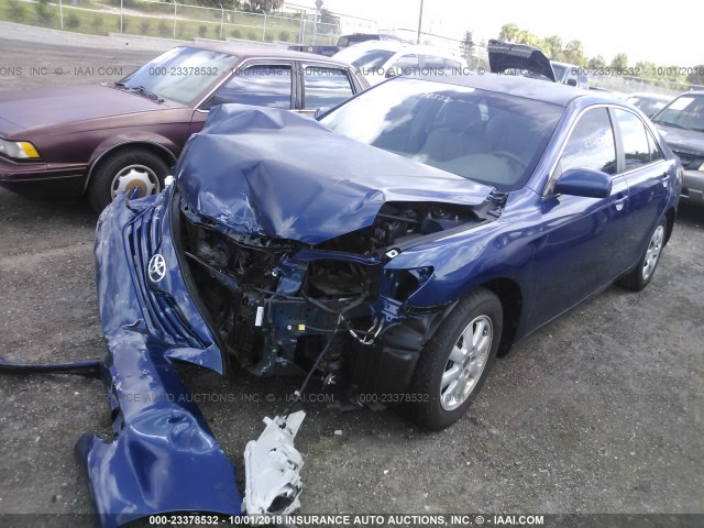 4T1BE46K98U259161 - 2008 TOYOTA CAMRY CE/LE/XLE/SE BLUE photo 2