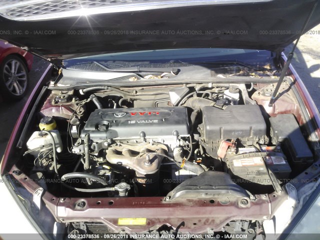 4T1BE30K63U178680 - 2003 TOYOTA CAMRY LE/XLE/SE Марун фото 10