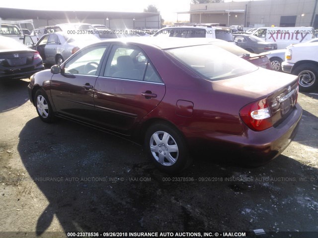 4T1BE30K63U178680 - 2003 TOYOTA CAMRY LE/XLE/SE Марун фото 3