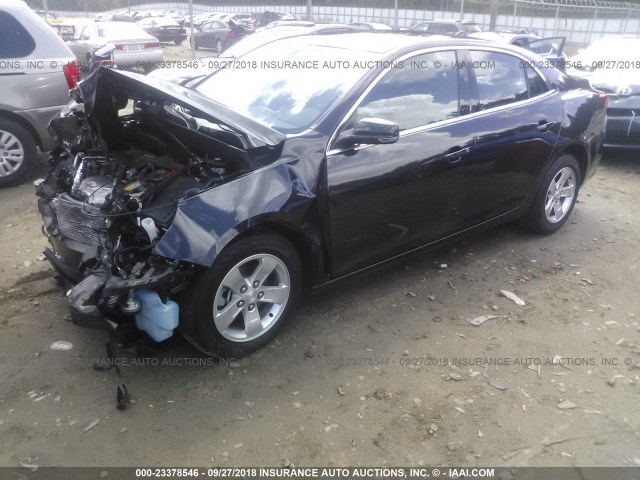 1G11C5SL5EF273402 - 2014 CHEVROLET MALIBU 1LT BLACK photo 2