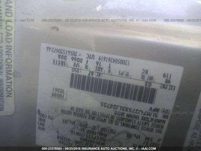 5LMFU275X5LJ24755 - 2005 LINCOLN NAVIGATOR 棕色 照片 9