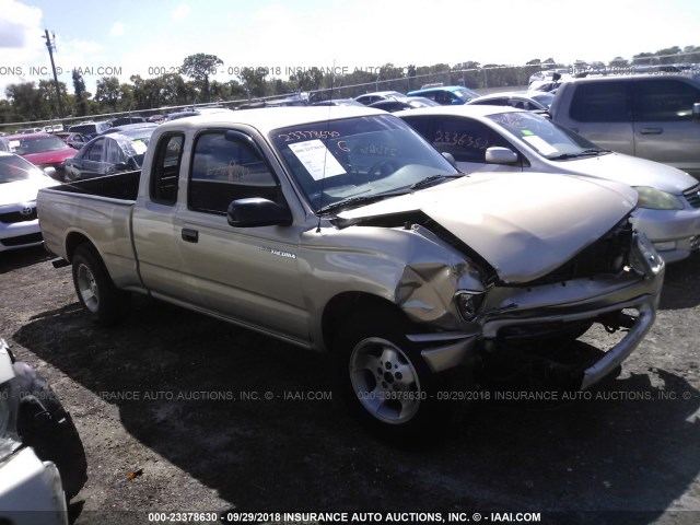 5TEVL52NX1Z774759 - 2001 TOYOTA TACOMA XTRACAB GOLD photo 1