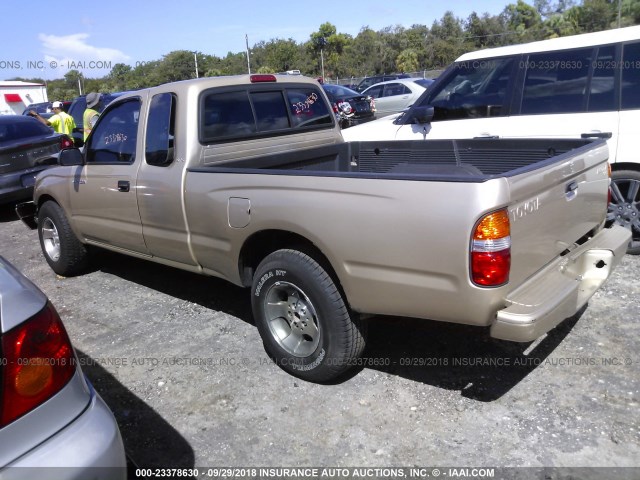 5TEVL52NX1Z774759 - 2001 TOYOTA TACOMA XTRACAB GOLD photo 3