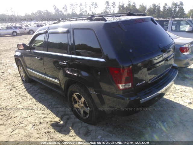 1J4HR58215C698159 - 2005 JEEP GRAND CHEROKEE LIMITED BLACK photo 3