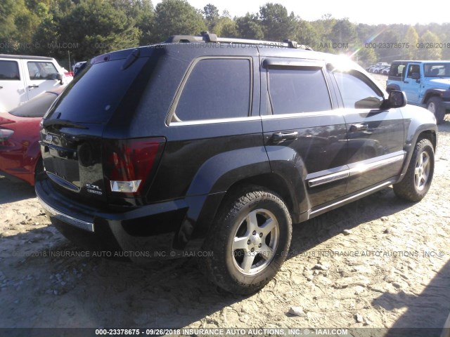 1J4HR58215C698159 - 2005 JEEP GRAND CHEROKEE LIMITED BLACK photo 4