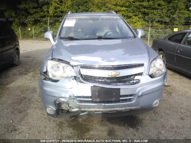 3GNAL4EK7DS612425 - 2013 CHEVROLET CAPTIVA LTZ BLUE photo 6