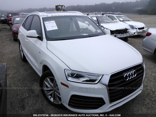 WA1ECCFS5JR019819 - 2018 AUDI Q3 PREMIUM WHITE photo 1