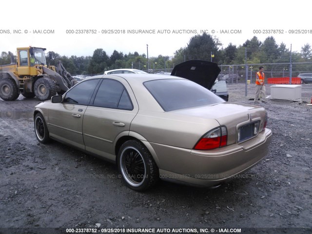 1LNHM87A65Y662545 - 2005 LINCOLN LS 金色 照片 3