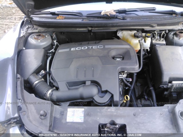 1G1ZG57B294171189 - 2009 CHEVROLET MALIBU LS ნაცრისფერი ფოტო 10