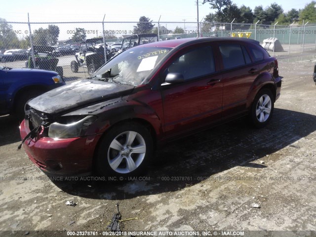 1B3CB3HA5BD112120 - 2011 DODGE CALIBER MAINSTREET RED photo 2