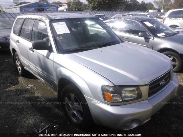 JF1SG65664H719318 - 2004 SUBARU FORESTER 2.5XS SILVER photo 1