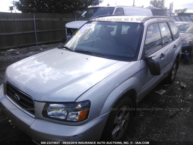 JF1SG65664H719318 - 2004 SUBARU FORESTER 2.5XS ვერცხლისფერი ფოტო 2