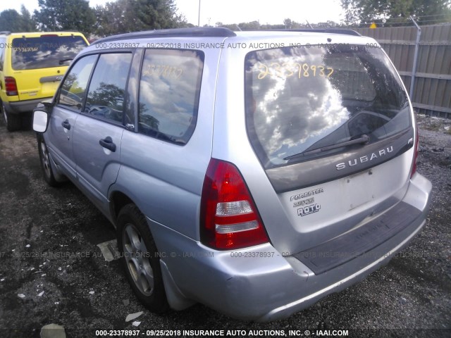 JF1SG65664H719318 - 2004 SUBARU FORESTER 2.5XS ვერცხლისფერი ფოტო 3