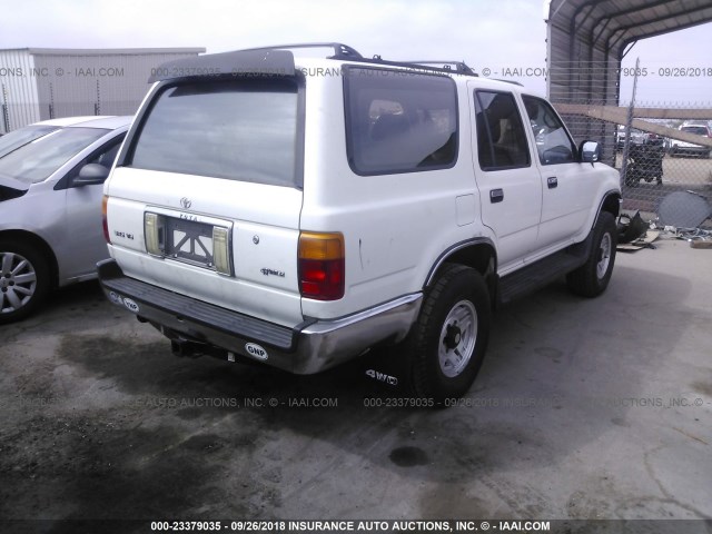 JT3VN39WXP0123271 - 1993 TOYOTA 4RUNNER VN39 SR5 WHITE photo 4