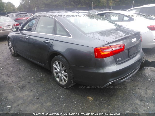 WAUHMAFC4EN064127 - 2014 AUDI A6 PRESTIGE ნაცრისფერი ფოტო 3