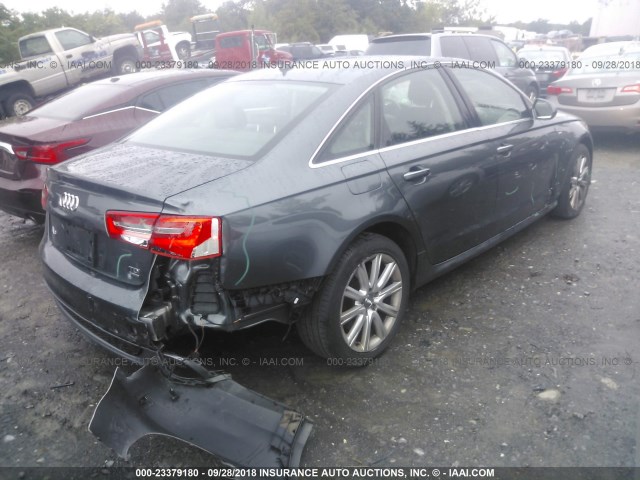WAUHMAFC4EN064127 - 2014 AUDI A6 PRESTIGE ნაცრისფერი ფოტო 4