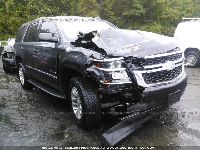 1GNSKBKC0FR687854 - 2015 CHEVROLET TAHOE K1500 LT GRAY photo 1