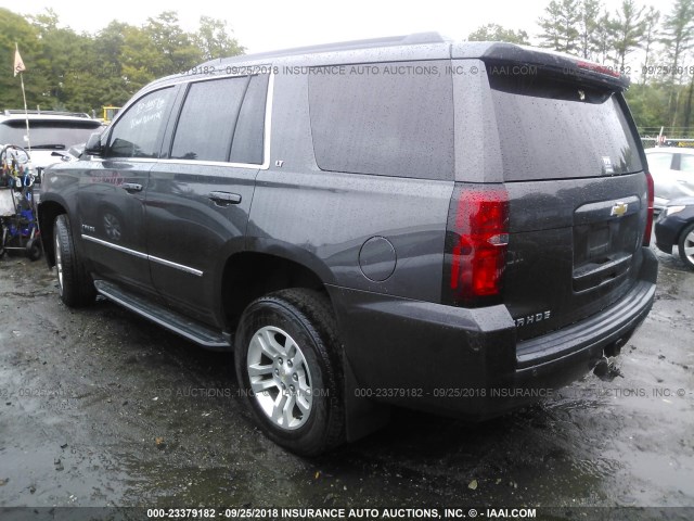 1GNSKBKC0FR687854 - 2015 CHEVROLET TAHOE K1500 LT GRAY photo 3