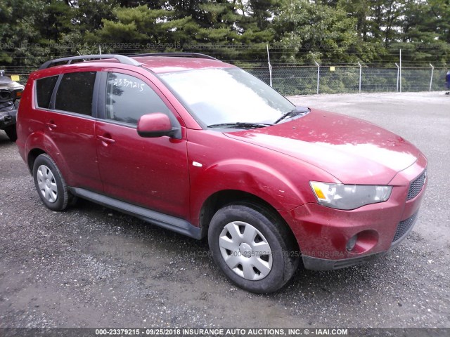JA4AS2AW1BU014279 - 2011 MITSUBISHI OUTLANDER ES წითელი ფოტო 1