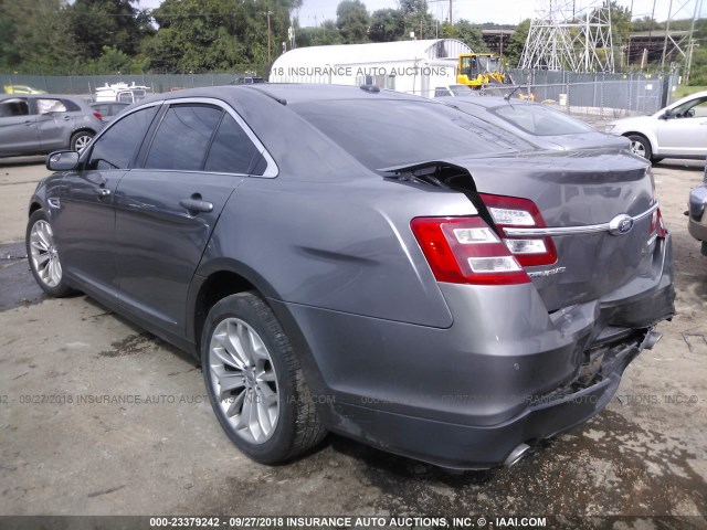 1FAHP2F82EG169013 - 2014 FORD TAURUS LIMITED GRAY photo 3