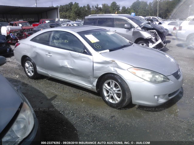 4T1CE30P24U817803 - 2004 TOYOTA CAMRY SOLARA SE/SLE ვერცხლისფერი ფოტო 1