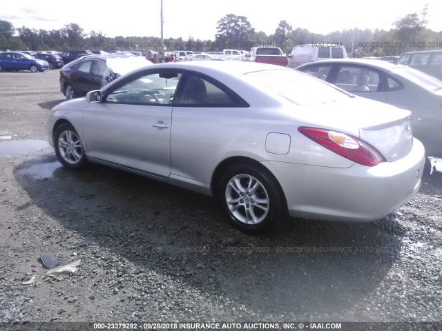 4T1CE30P24U817803 - 2004 TOYOTA CAMRY SOLARA SE/SLE ვერცხლისფერი ფოტო 3