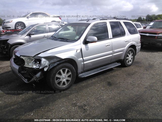 5GADT13S942197208 - 2004 BUICK RAINIER CXL SILVER photo 2