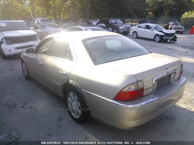 1LNHM86S44Y654954 - 2004 LINCOLN LS 香槟色 照片 3