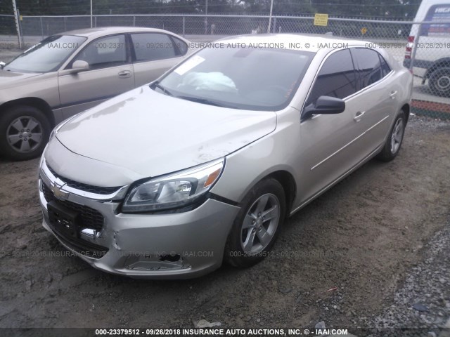 1G11B5SL1FF239011 - 2015 CHEVROLET MALIBU LS ვერცხლისფერი ფოტო 2
