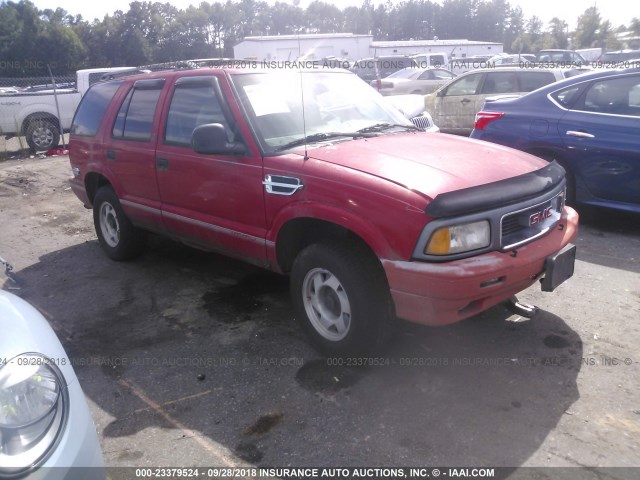 1GKCS13W0SK521972 - 1995 GMC JIMMY წითელი ფოტო 1