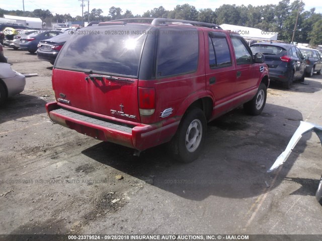 1GKCS13W0SK521972 - 1995 GMC JIMMY წითელი ფოტო 4