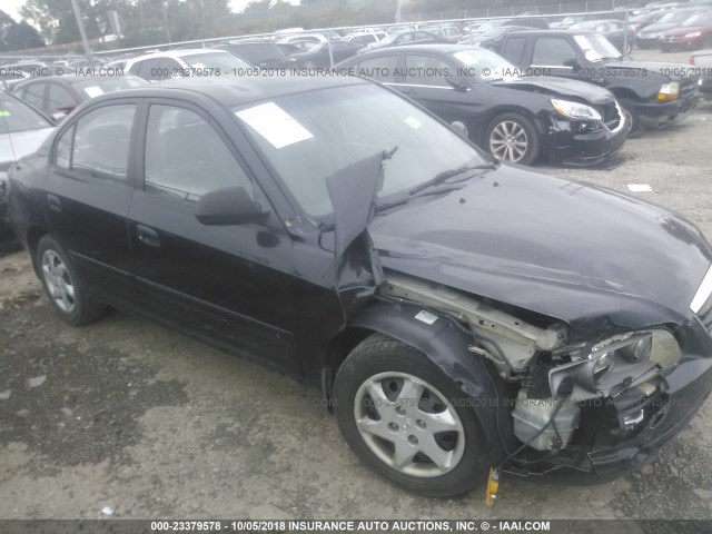 KMHDN46DX5U988839 - 2005 HYUNDAI ELANTRA GLS/GT BLACK photo 1