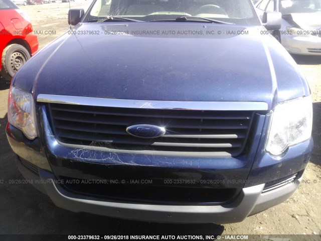 1FMEU62E26UA74457 - 2006 FORD EXPLORER XLS BLUE photo 6