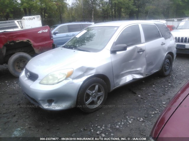2T1KR32E16C585680 - 2006 TOYOTA COROLLA MATRIX XR SILVER photo 2