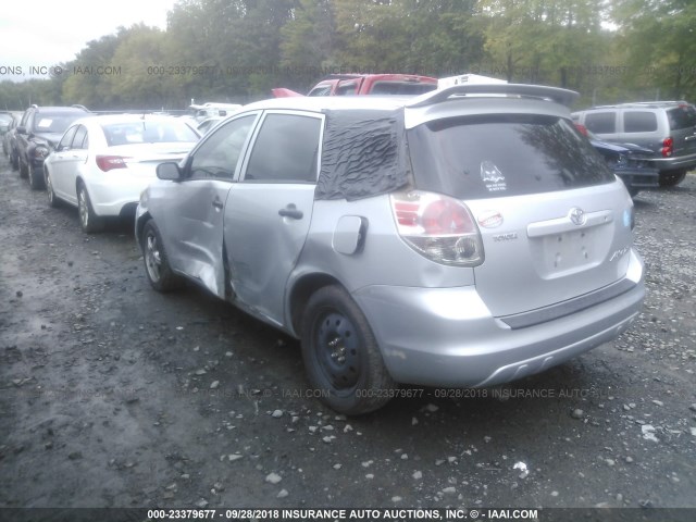 2T1KR32E16C585680 - 2006 TOYOTA COROLLA MATRIX XR SILVER photo 3