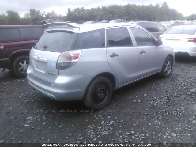 2T1KR32E16C585680 - 2006 TOYOTA COROLLA MATRIX XR SILVER photo 4