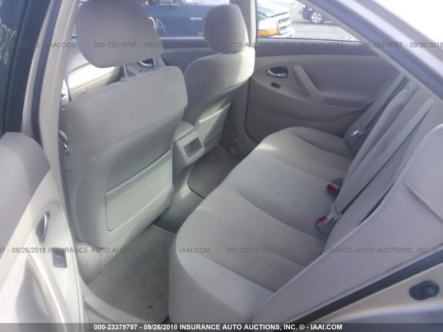 4T1BE46K68U739402 - 2008 TOYOTA CAMRY CE/LE/XLE/SE TAN photo 8